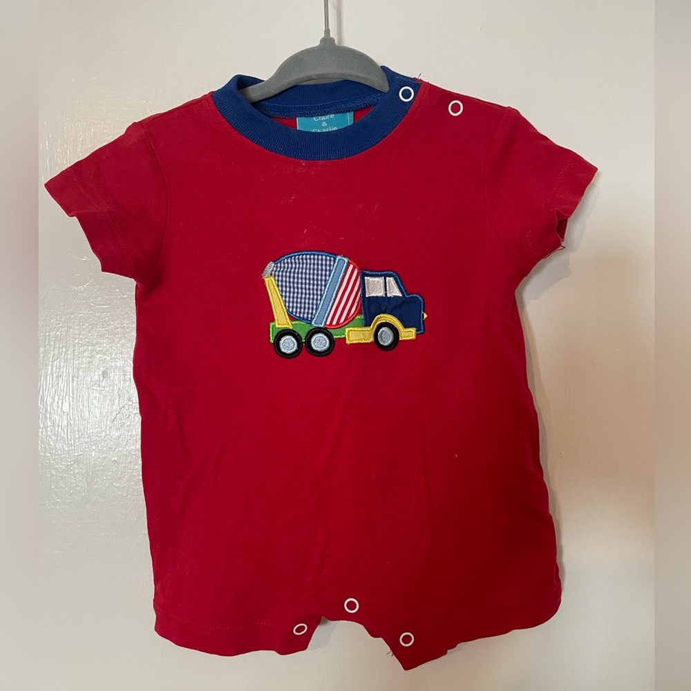 Clare and Charlie baby boys shorts romper. Size 6 months. Runs small.